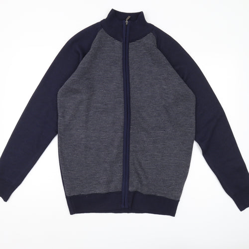 Kangaroo Poo Men's Blue Full Zip Jumper M