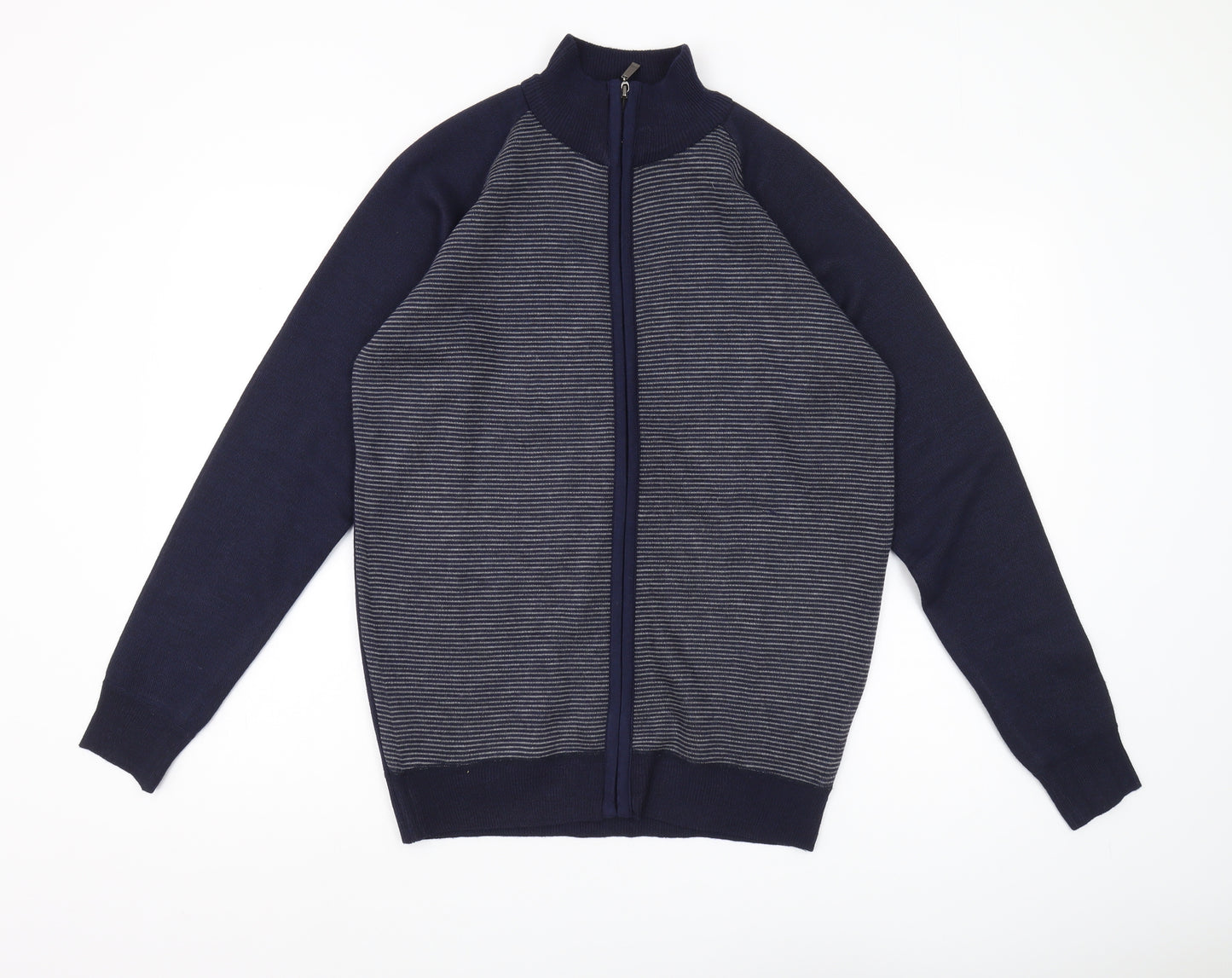 Kangaroo Poo Men's Blue Full Zip Jumper M