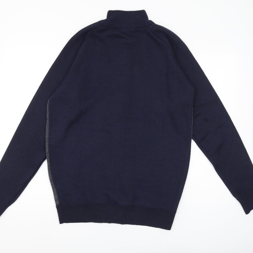 Kangaroo Poo Men's Blue Full Zip Jumper M