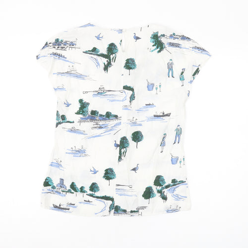 Boden Women's Multicoloured Floral Blouse UK 6