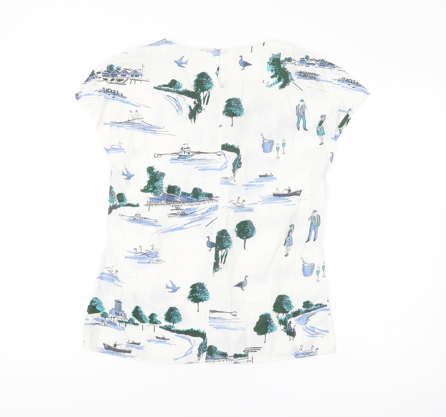 Boden Women's Multicoloured Floral Blouse UK 6