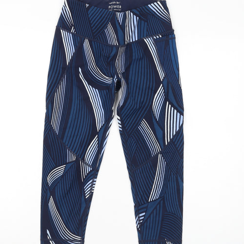 Sweaty Betty Women's Blue Cropped Active Leggings S