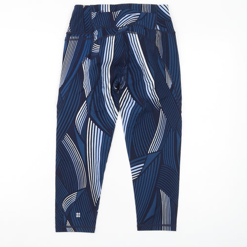 Sweaty Betty Women's Blue Cropped Active Leggings S