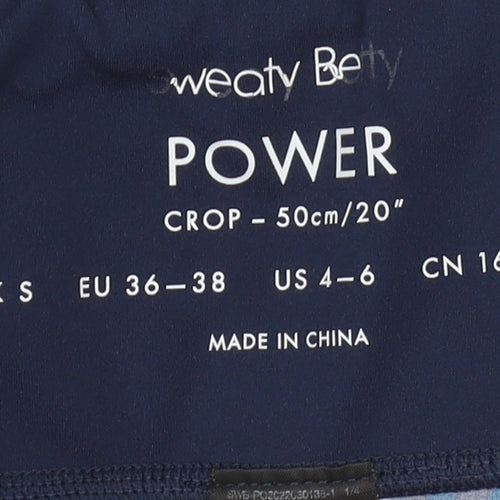 Sweaty Betty Women's Blue Cropped Active Leggings S