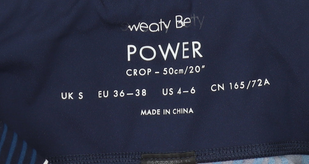 Sweaty Betty Women's Blue Cropped Active Leggings S