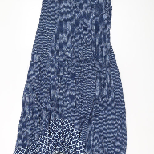 Fat Face Women's Blue A-Line Asymmetric Dress