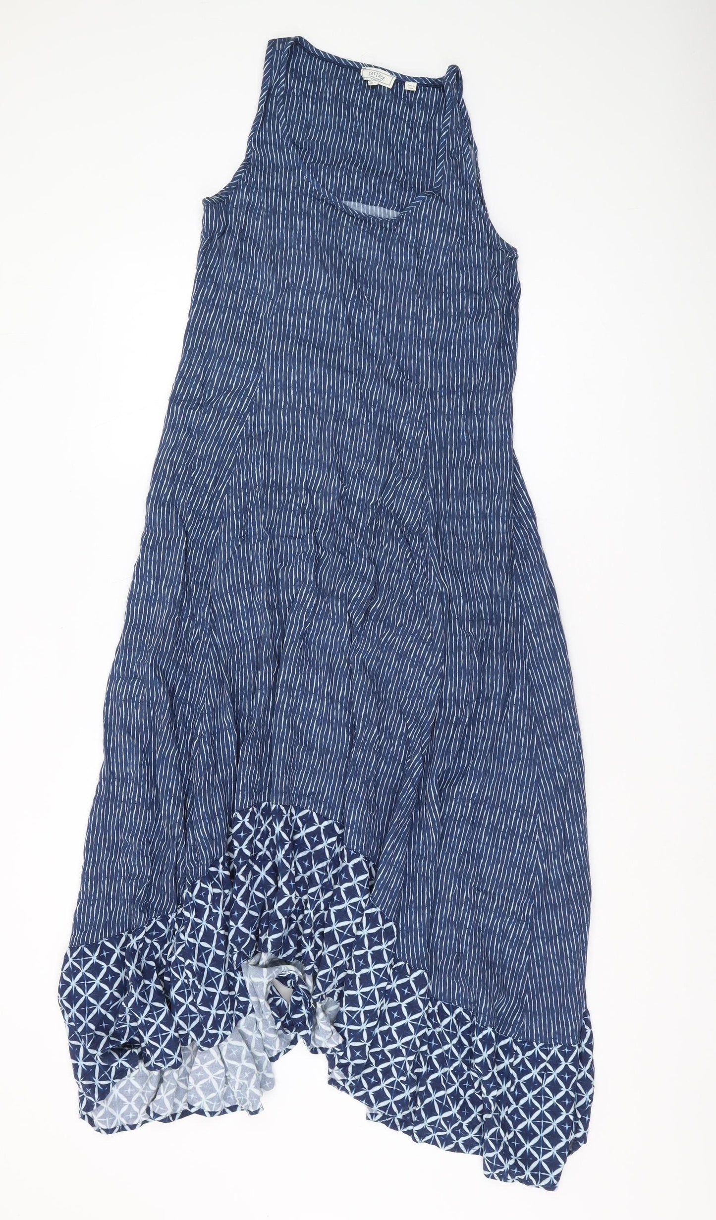 Fat Face Women's Blue A-Line Asymmetric Dress