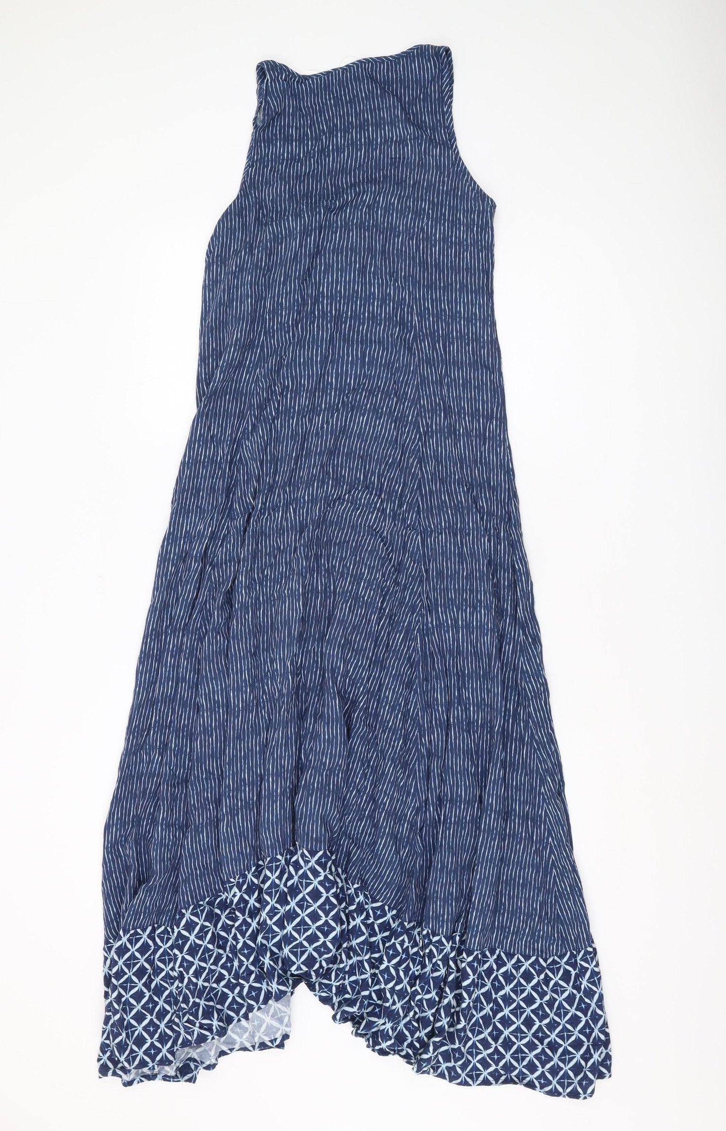 Fat Face Women's Blue A-Line Asymmetric Dress