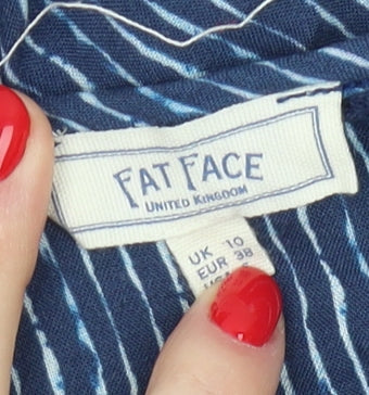 Fat Face Women's Blue A-Line Asymmetric Dress