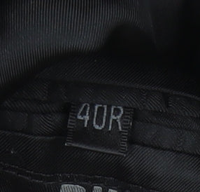 DKNY Men's Black Wool Blazer 40R - Classic Business Jacket