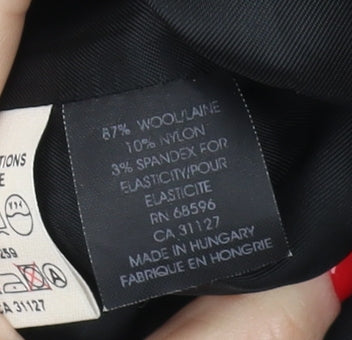 DKNY Men's Black Wool Blazer 40R - Classic Business Jacket