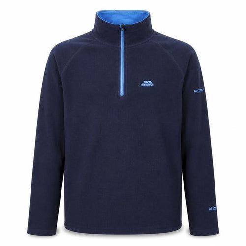Trespass Men's Blue Fleece Sweatshirt XS 1/4 Zip