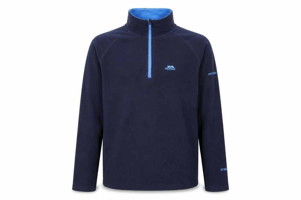 Trespass Men's Blue Fleece Sweatshirt XS 1/4 Zip