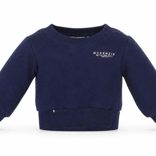 McKenzie Unisex Baby Blue Crew Neck Sweatshirt 0-3 Months