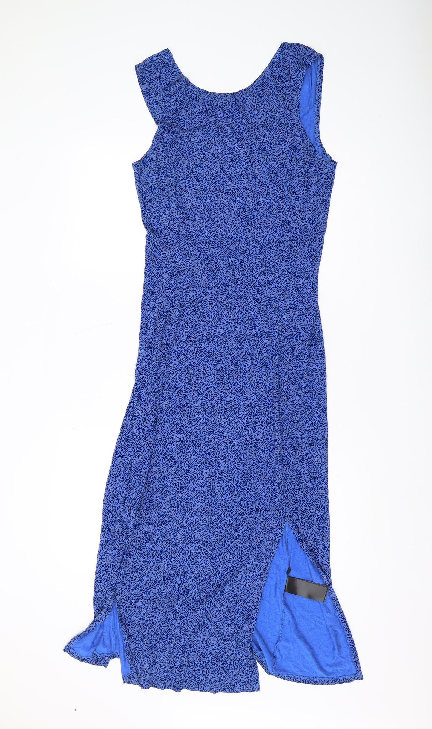 Whistles Women's Blue Sheath Midi Dress Size 12