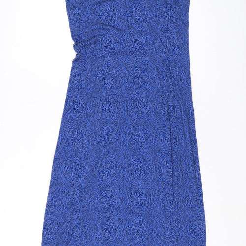 Whistles Women's Blue Sheath Midi Dress Size 12