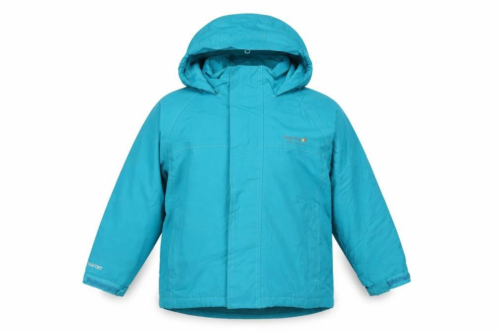Regatta Girls Blue Parka Jacket 5-6 Years Hooded Waterproof