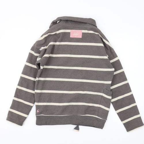 Joules Women's Brown Striped Pullover Sweatshirt XS