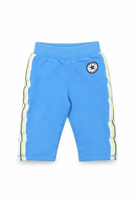 Front view of Converse unisex baby blue track pants 12 months