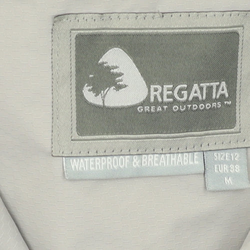 Regatta Women's Grey Rain Coat Jacket Size 12
