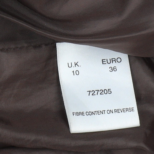 Eastex Women's Brown Quilted Long Coat Size 10