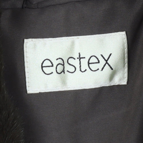 Eastex Women's Brown Quilted Long Coat Size 10