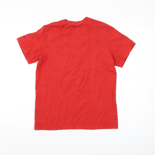 Nike Boys Red Graphic Print T-Shirt M