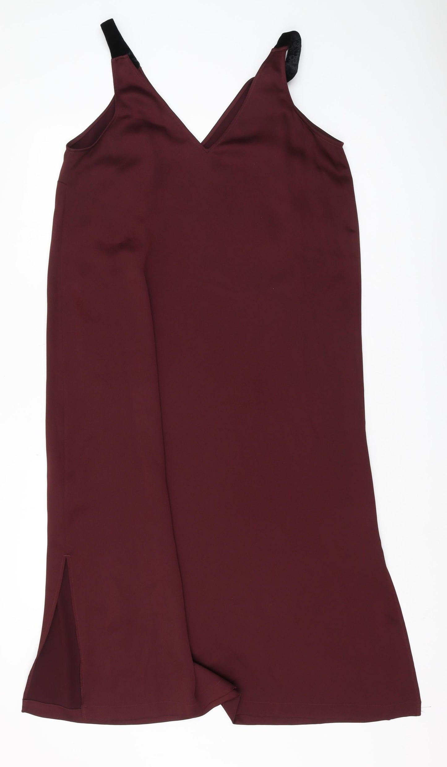 Marks and Spencer Women's Purple Slip Dress, Size 14, Midi