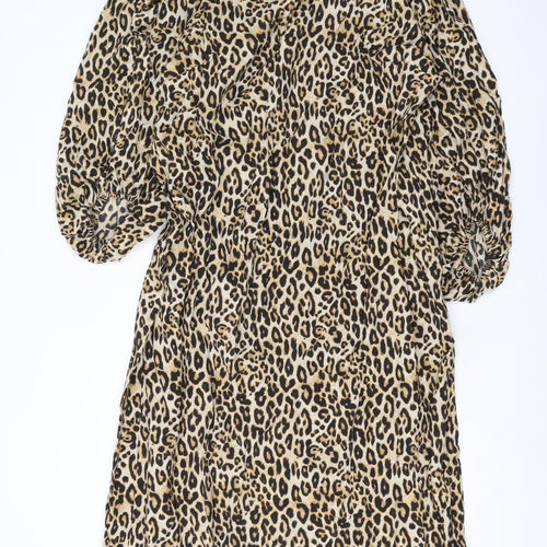 Women's Multicoloured Animal Print Dress L