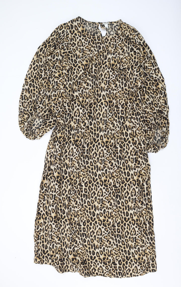 Women's Multicoloured Animal Print Dress L