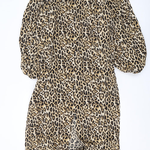 Women's Multicoloured Animal Print Dress L