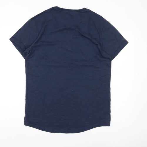 Clean Cut Copenhagen Blue Crew Neck Men's T-Shirt - M
