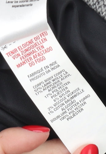 Topman Grey Tweed Waistcoat, Men's 36, Classic Style