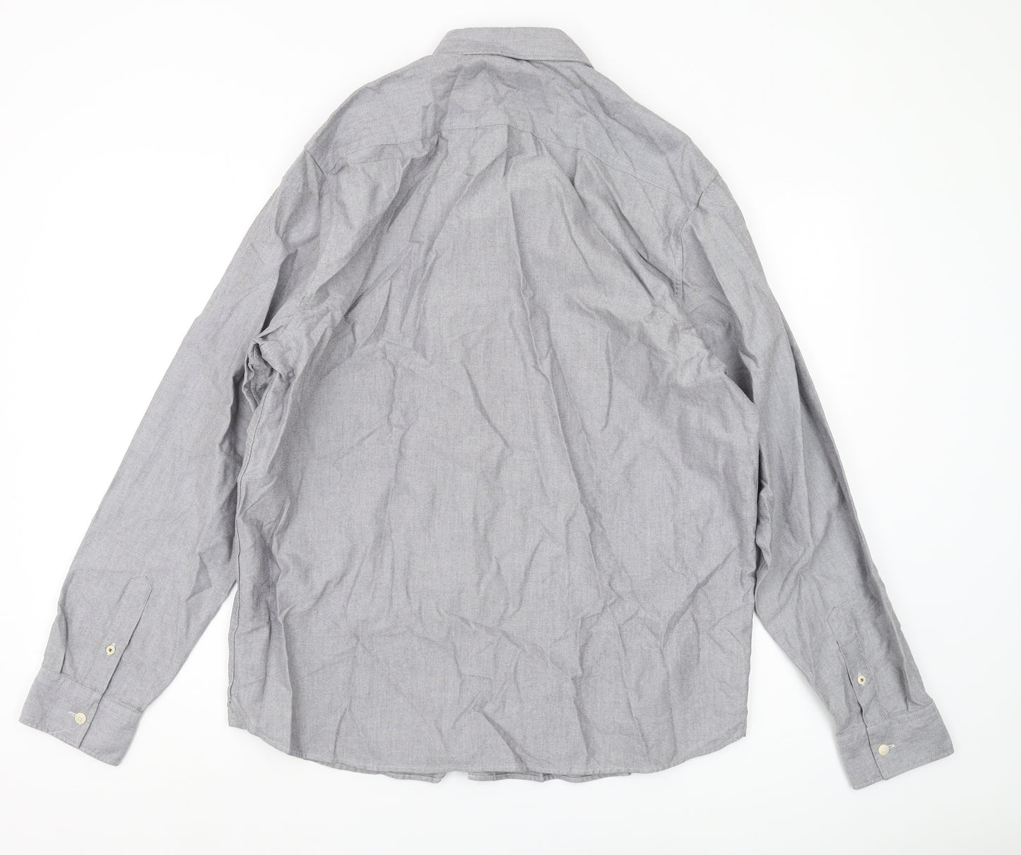 Ted Baker Men's Grey Long Sleeve Button-Up Shirt