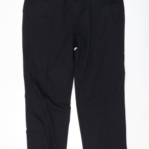 Marks and Spencer Men's Black Chino Trousers, Size 42