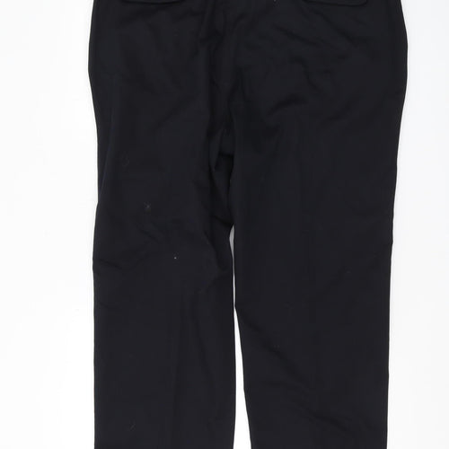 Marks and Spencer Men's Black Chino Trousers, Size 42