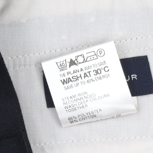 Marks and Spencer Men's Black Chino Trousers, Size 42