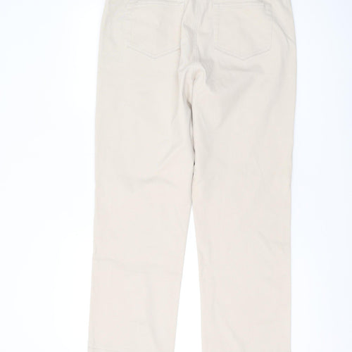 Damart Women's Beige Straight-Leg Jeans Size 12