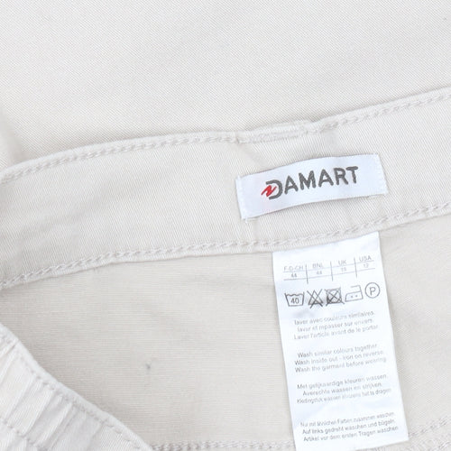 Damart Women's Beige Straight-Leg Jeans Size 12
