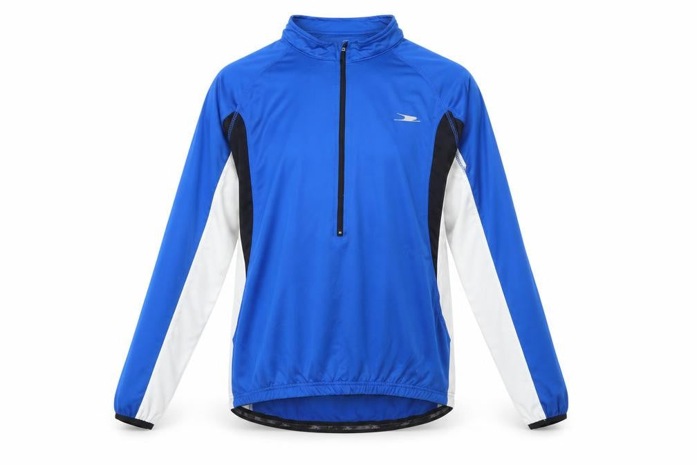 Front view of Crane Men's Blue Pullover Medium Sweatshirt