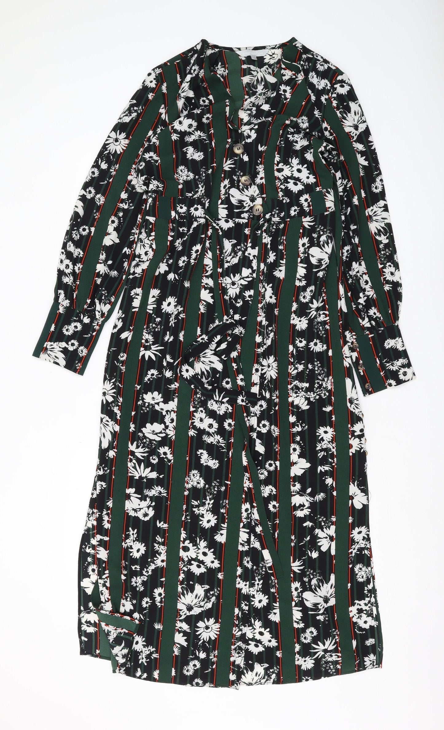 Red Herring Women's Multicoloured Midi Shirt Dress