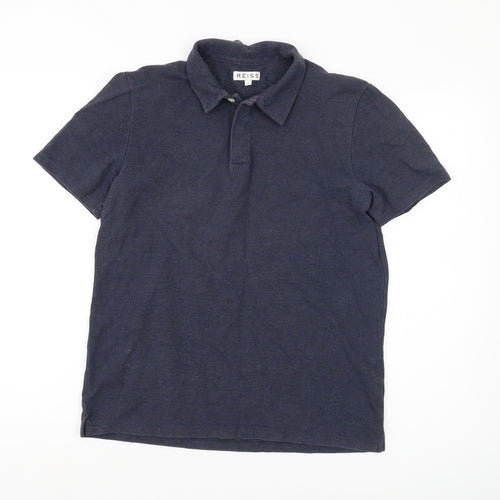 Reiss Men's Blue Polo Shirt Medium Casual