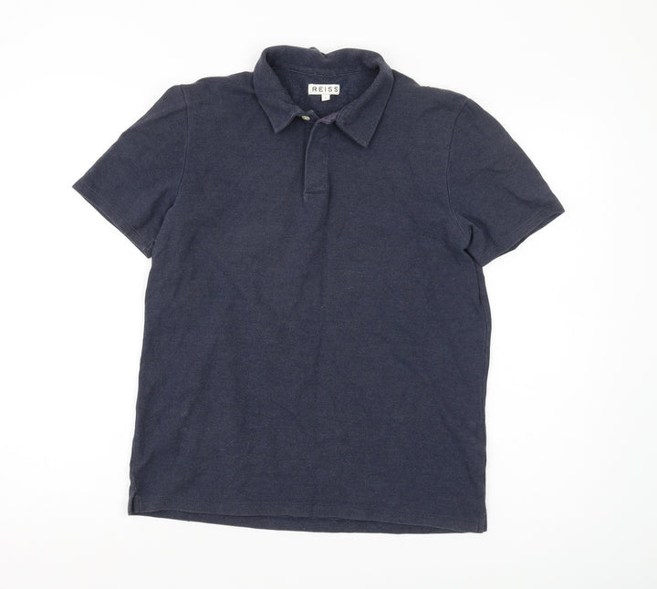 Reiss Men's Blue Polo Shirt Medium Casual