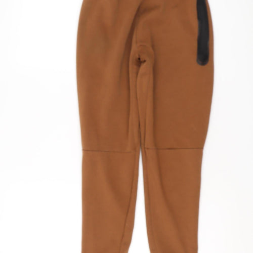 Nike Boys Brown Beige Jogger Trousers Size 176
