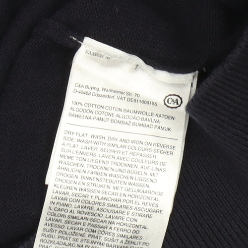 C&A Men's Blue Striped Pullover Jumper Large
