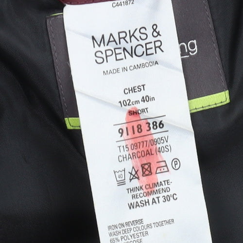 Marks and Spencer Men's Black 40S Suit Jacket
