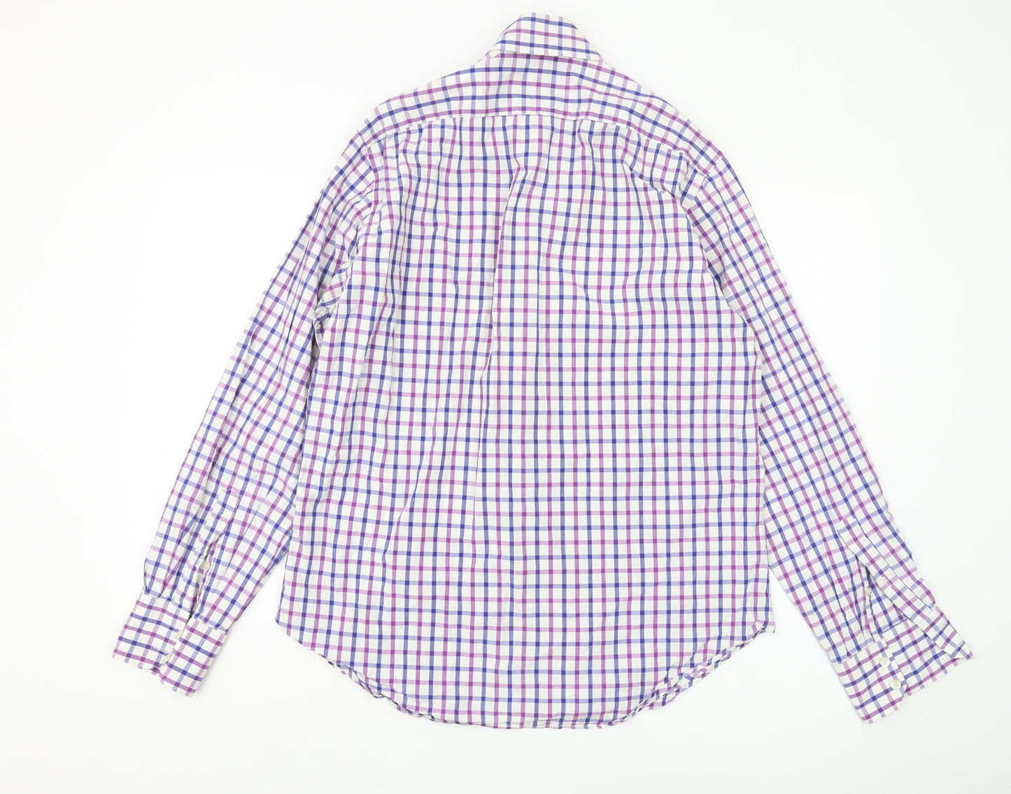 Zara Man Multicoloured Check Long Sleeve Shirt L