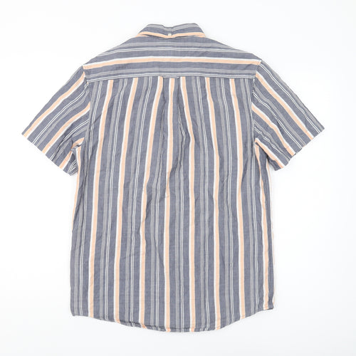 Farah Men's Black Striped Classic Medium Shirt