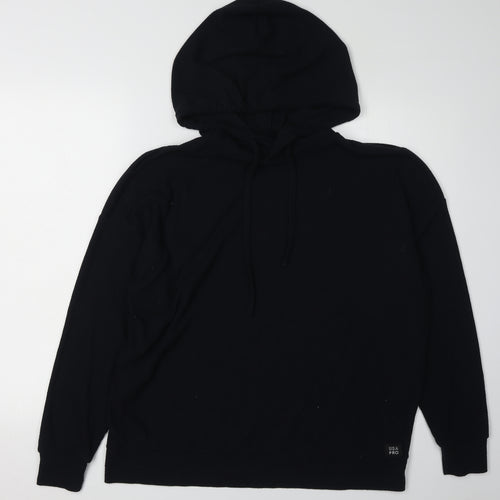 USA PRO Unisex Black Pullover Hoodie Size 10