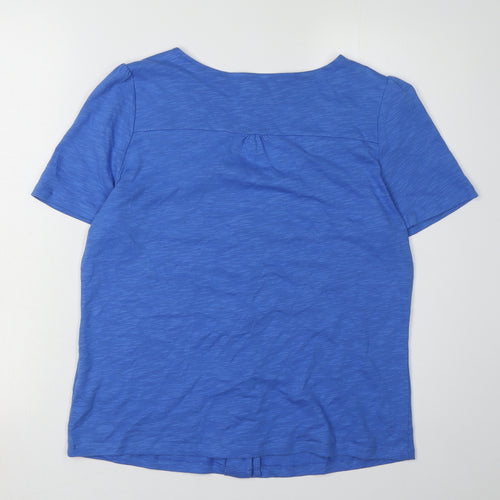 Phase Eight Women's Blue Button-Up Top - Size 12